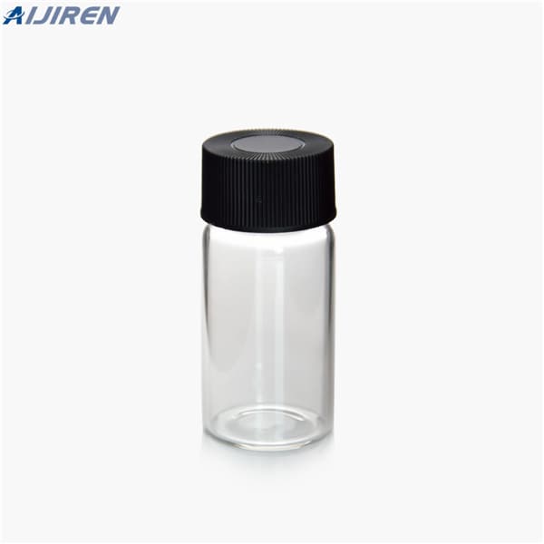 <h3>amber labeled silicone/PTFE bonded septa autosampler glass vials</h3>
